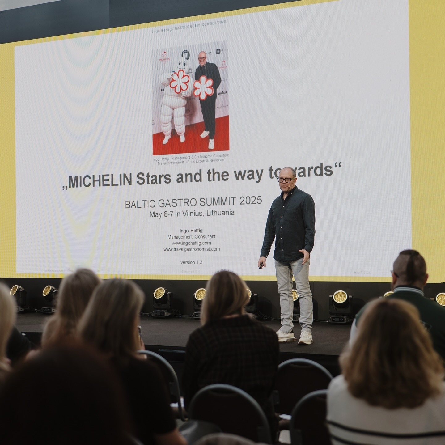 Ingo Hettig speaking at Baltic Gastro Summit 2025