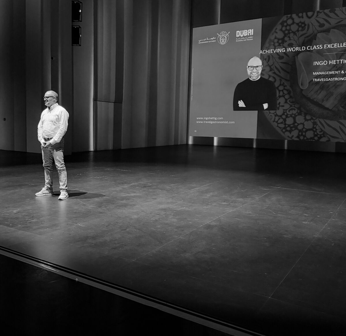 Ingo Hettig speaking at Gastronomy Townhall Dubai